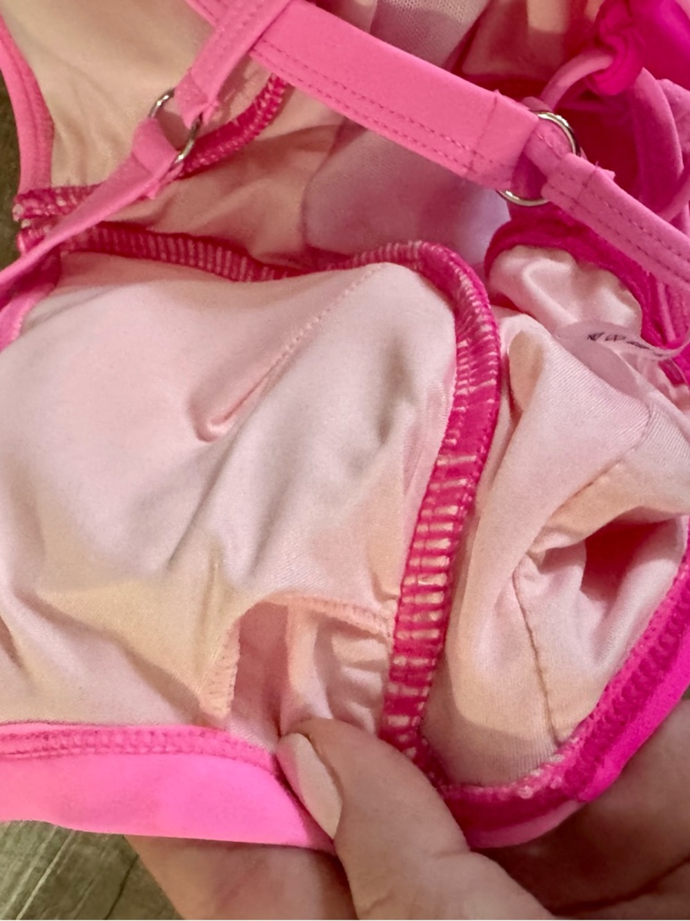 SUUKESS One Piece Womens Pink Swimsuit Small Tummy Control Crisscross Back Sexy - Picture 9 of 9
